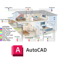 Electrical Layout for Residential Building in AutoCAD